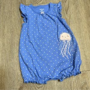 Carter’s Blue Polka Dot Romper | 6M